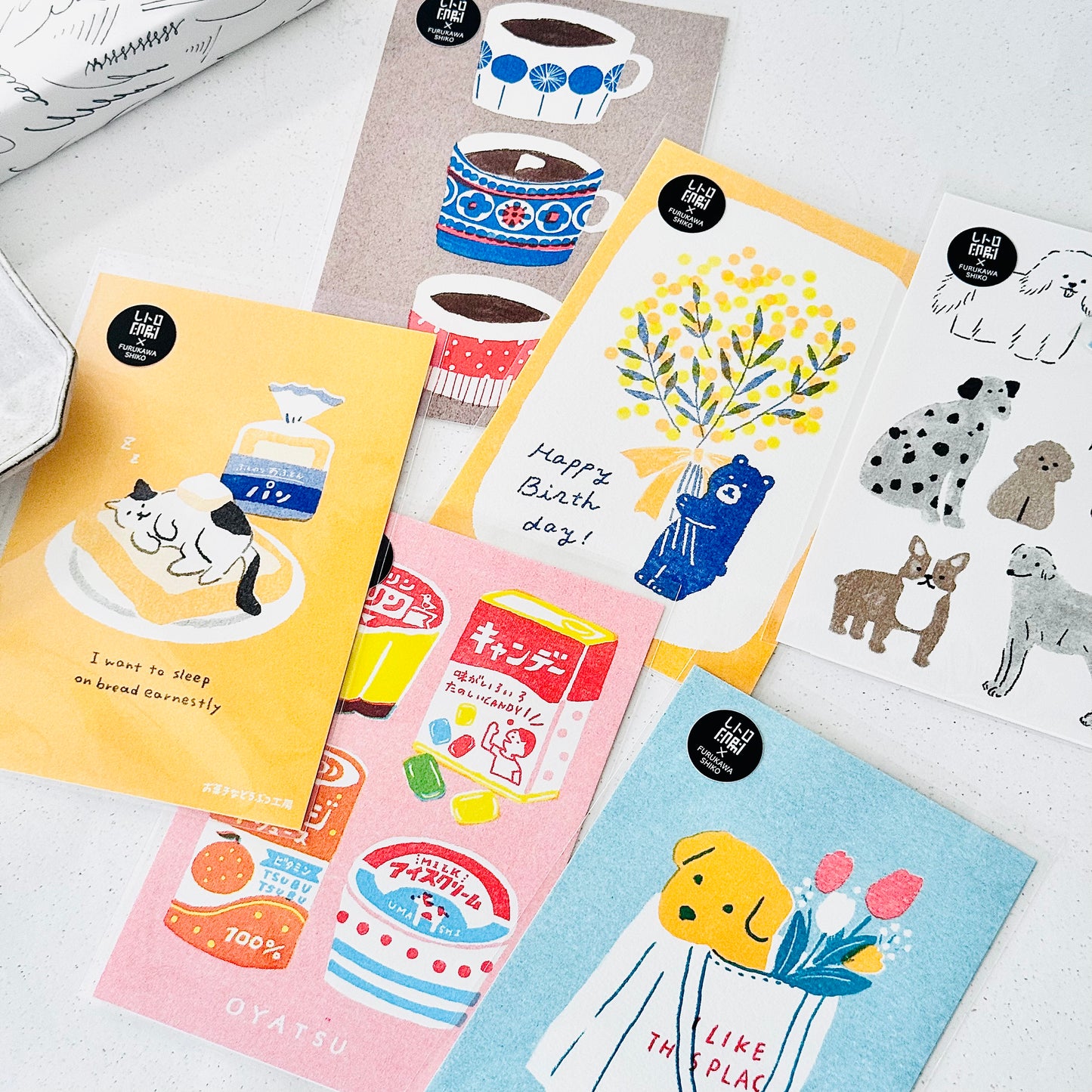 Retro Snack Time Postcard - JAM Retro Printing x Furukawashiko