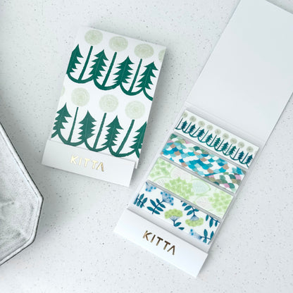 Fyrretræer og Vilde Blomster - Færdigskåret Washi Masking Tape