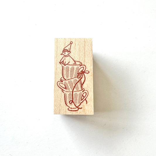 [Pre-order] 'The Good Time Series' Little Elf and Tea Cup Stamp