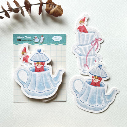 [Pre-order] 'The Good Time Series' Teapot and Cups Memo Card Set