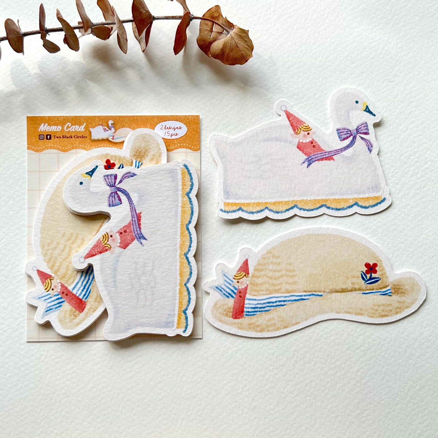 [Pre-order] 'The Good Time Series' Swan and Hat Memo Card Set