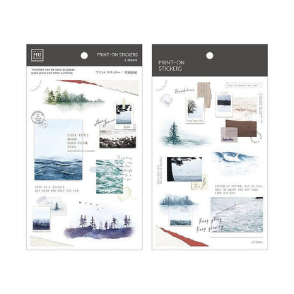 MU Print-On Transfer Sticker - 177 Walking through the peacefulness (Rub-on | Elegant | Forest | Nature))