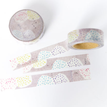 Yohaku Masking Tape Y-044 Retro (Rare, Postal, Japan, Modern elegant, Summer vibe)