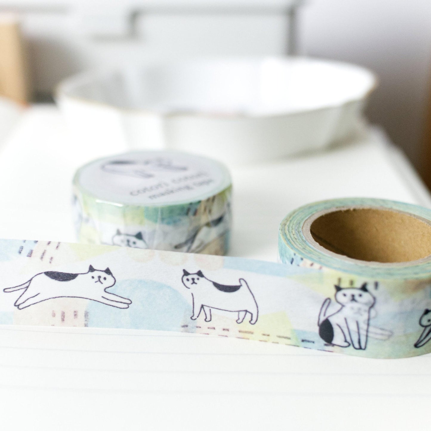 Cat postures Washi Masking Tape by Cotori Cotori (Christmas gift)