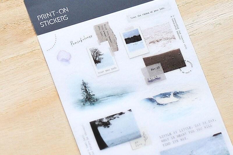 MU Print-On Transfer Sticker - 177 Walking through the peacefulness (Rub-on | Elegant | Forest | Nature))