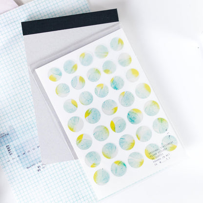 Sticker Soda Lime M-055 by Yohaku (Rare, Postal, Japan, Modern elegant, Summer vibe)