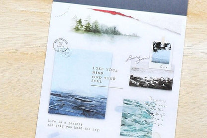 MU Print-On Transfer Sticker - 177 Walking through the peacefulness (Rub-on | Elegant | Forest | Nature))