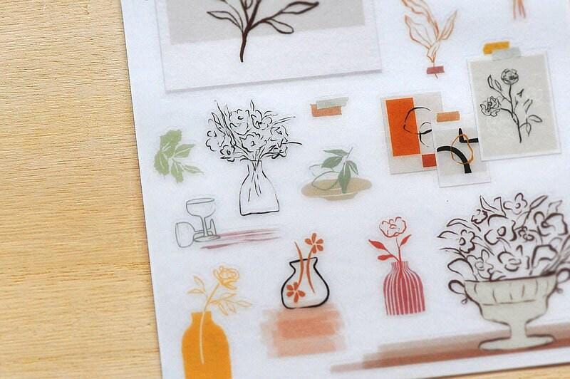 MU Print-On Transfer Sticker - 178 Still Life (Rub-on | Elegant | Abstract | Art)