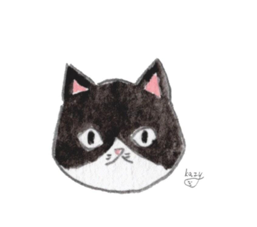 Black Cat Pin by Kazy Chan (Quirky, original character, rare)