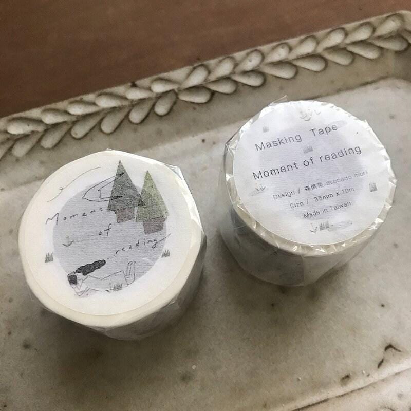 Moments of reading - Washi masking tape by Avocado Mori (Nordic, Rare, Minimalist, Christmas, Botanical)