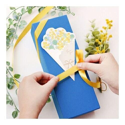 Marché Mimosa Flower Bouquet Mini Letter Set by Furukawashiko (christmas gift)