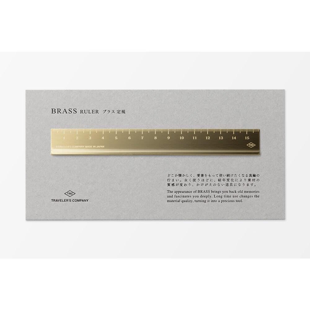 Traveler's Notebook: Brass Ruler (Traveler's Company, Midori, Christmas Gift)