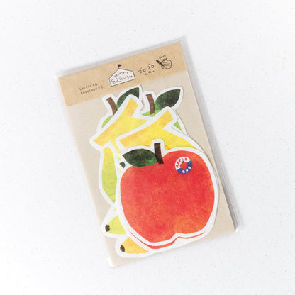Marché Fresh Fruits Mini Letter and Envelope Set by Furukawashiko (christmas gift)