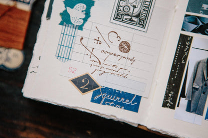 OURS Studio - Abstract Calligraphy Stamp Set of 3 (Vintage look, Christmas gift)