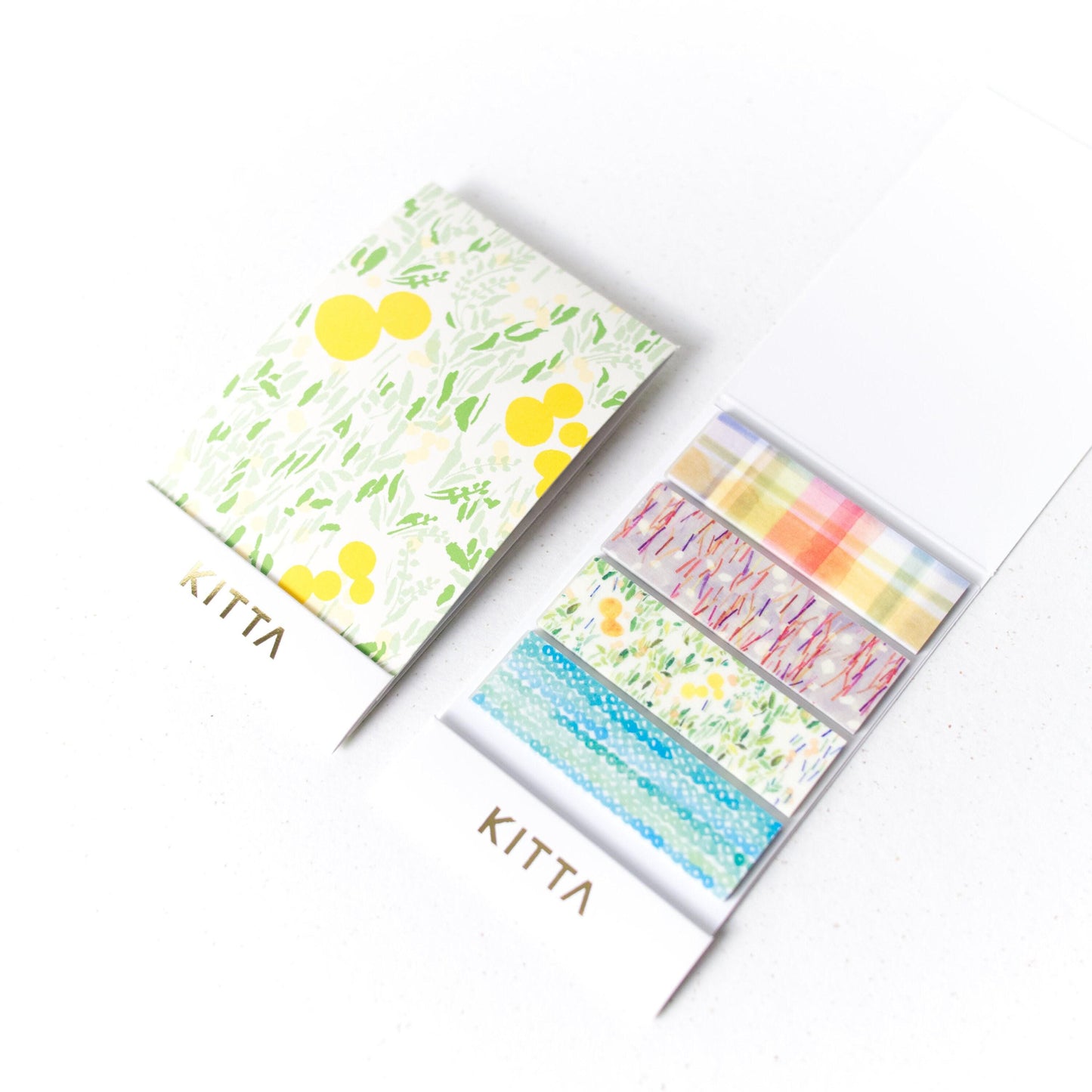 KITTA Pre-cut Washi Masking Tape - Picnic Checks, Pattern, Flowers