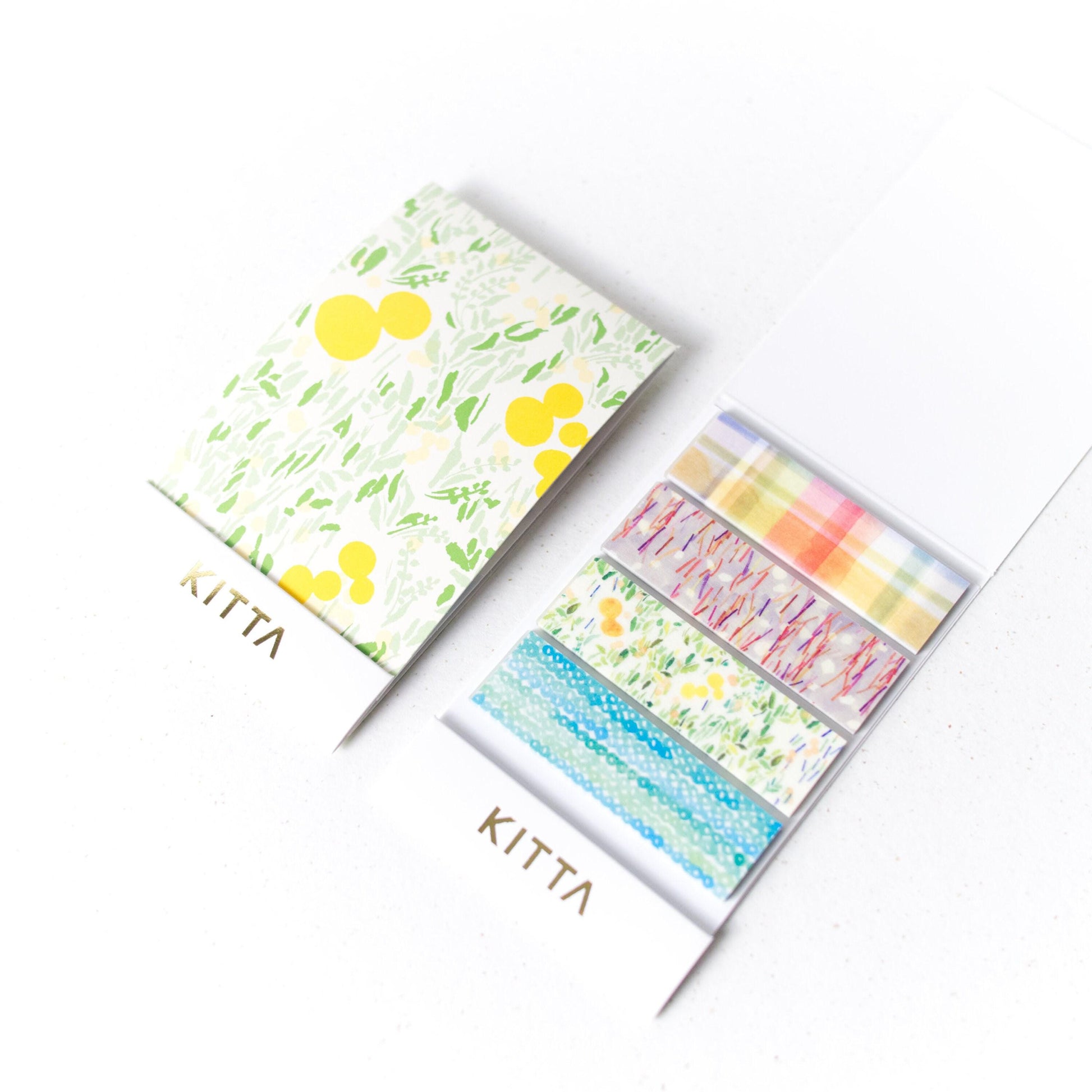 KITTA Pre-cut Washi Masking Tape - Picnic Checks, Pattern, Flowers