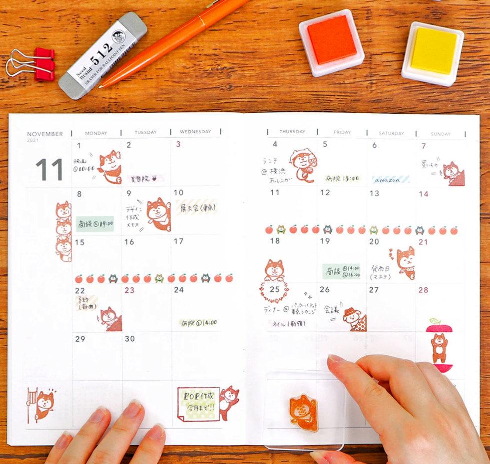 Shiba inu / dog clear stamp by Worldcraft (22pcs) (Cute, Kawaii)