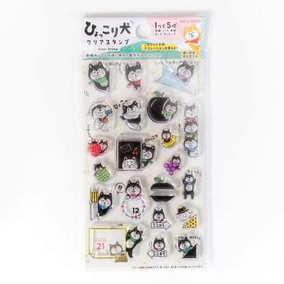 Shiba inu / dog clear stamp by Worldcraft (22pcs) (Cute, Kawaii)