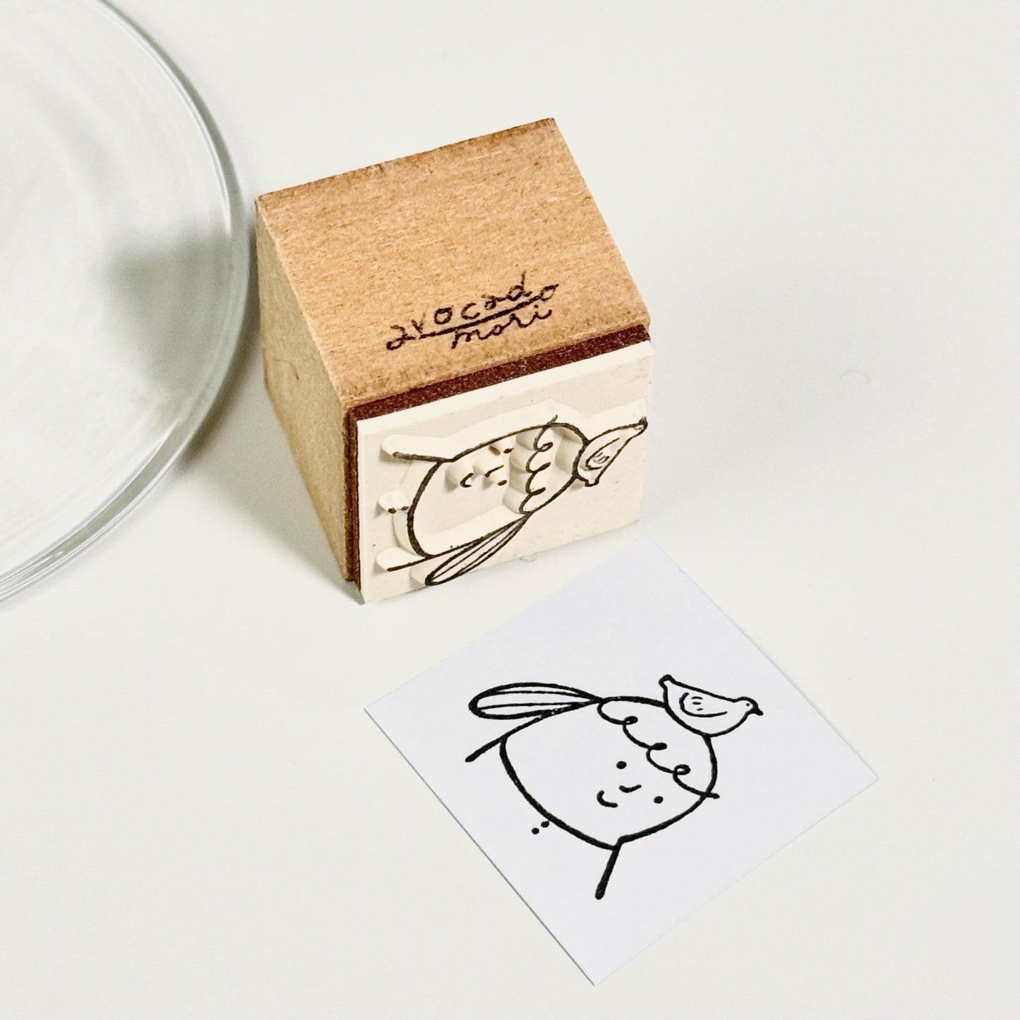 My Little Bird Hat - Wooden Stamp by Avocado Mori (Rare, Gift, Girl)