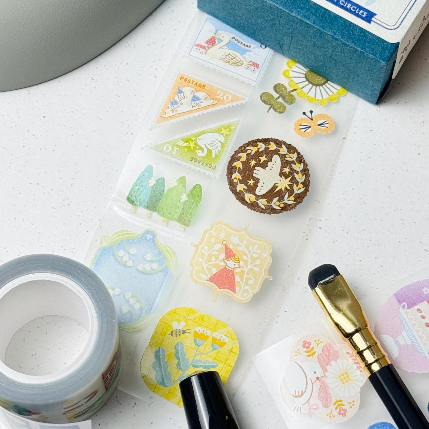 Nordic Collage - PET Masking Tape by Two Black Circles (Rare)