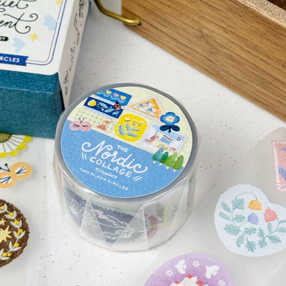 Nordic Collage - PET Masking Tape by Two Black Circles (Rare)
