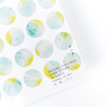 Sticker Soda Lime M-055 by Yohaku (Rare, Postal, Japan, Modern elegant, Summer vibe)