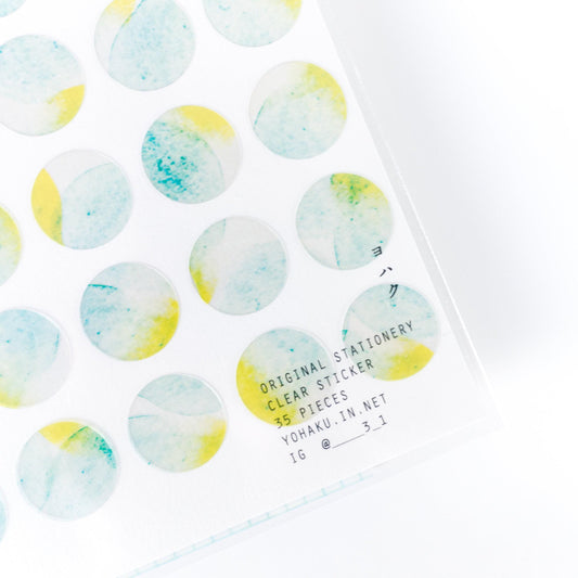 Sticker Soda Lime M-055 by Yohaku (Rare, Postal, Japan, Modern elegant, Summer vibe)