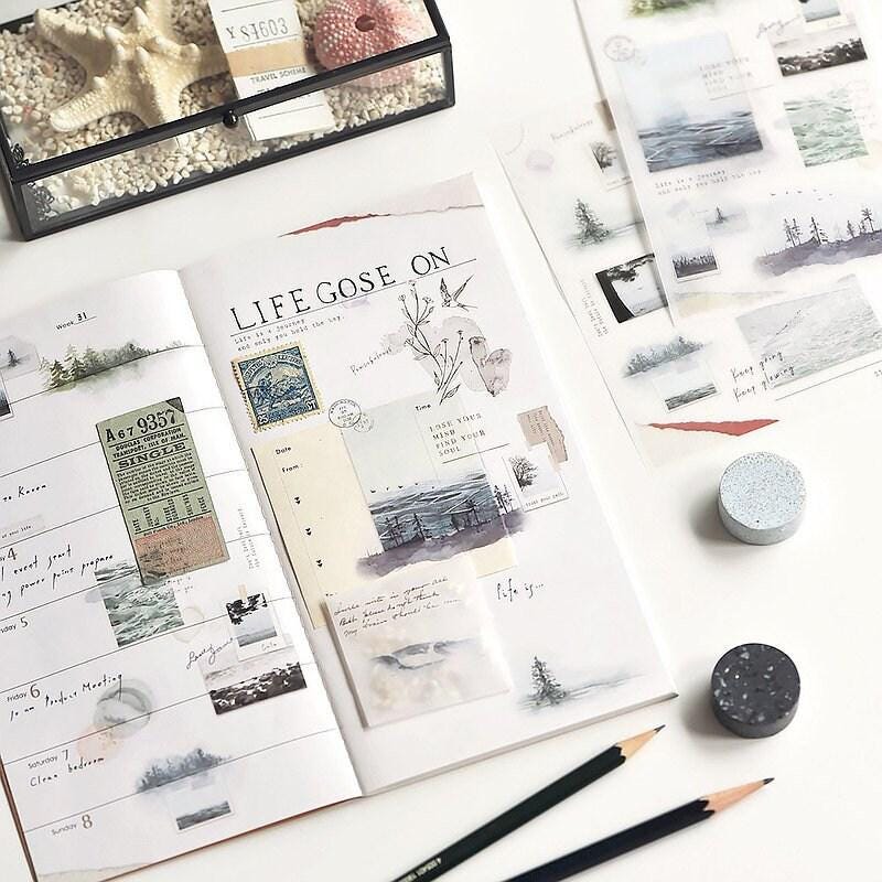 MU Print-On Transfer Sticker - 177 Walking through the peacefulness (Rub-on | Elegant | Forest | Nature))