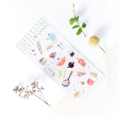 Washi Sticker - 'Kitchen' by Miki Tamura