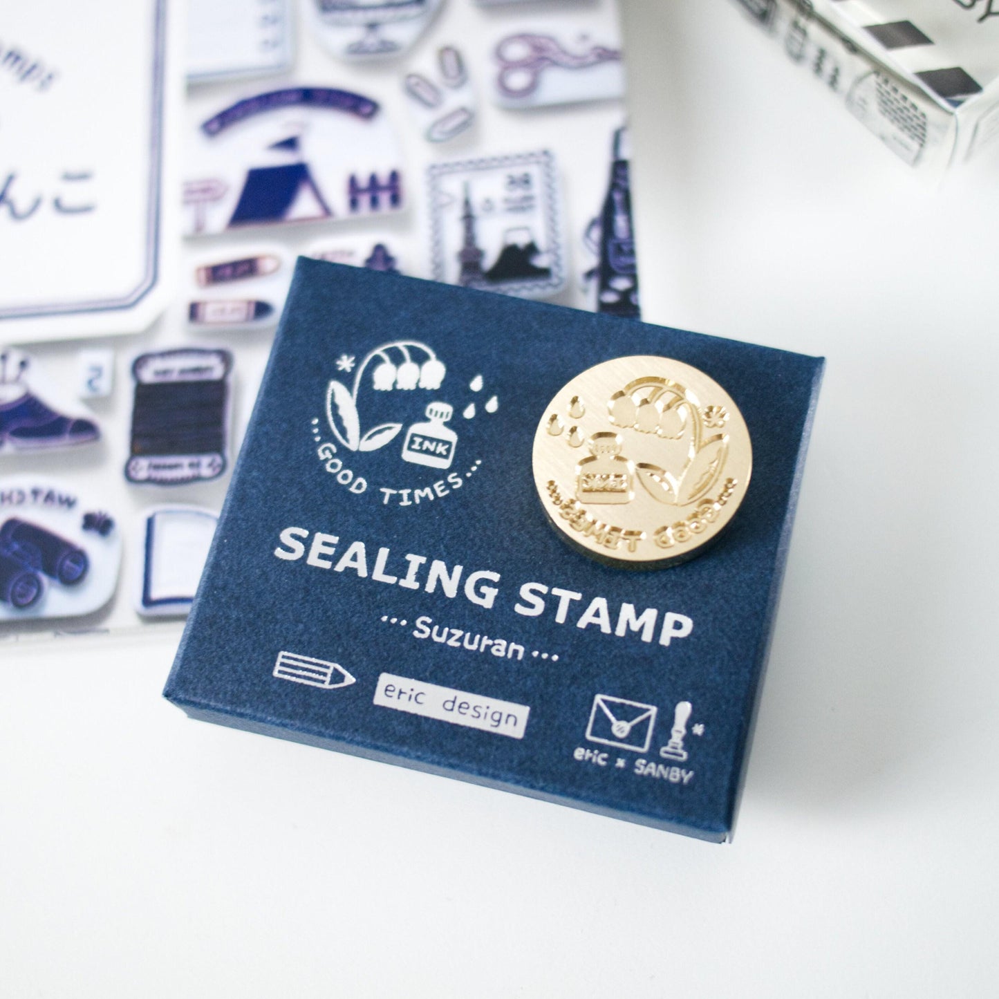 Eric Small Things Wax Seal Stamp - 'Good time' Ink & Lily of the Valley