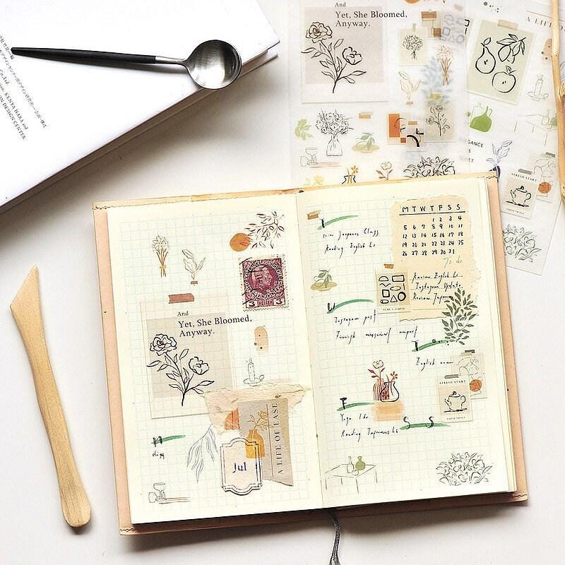 MU Print-On Transfer Sticker - 178 Still Life (Rub-on | Elegant | Abstract | Art)