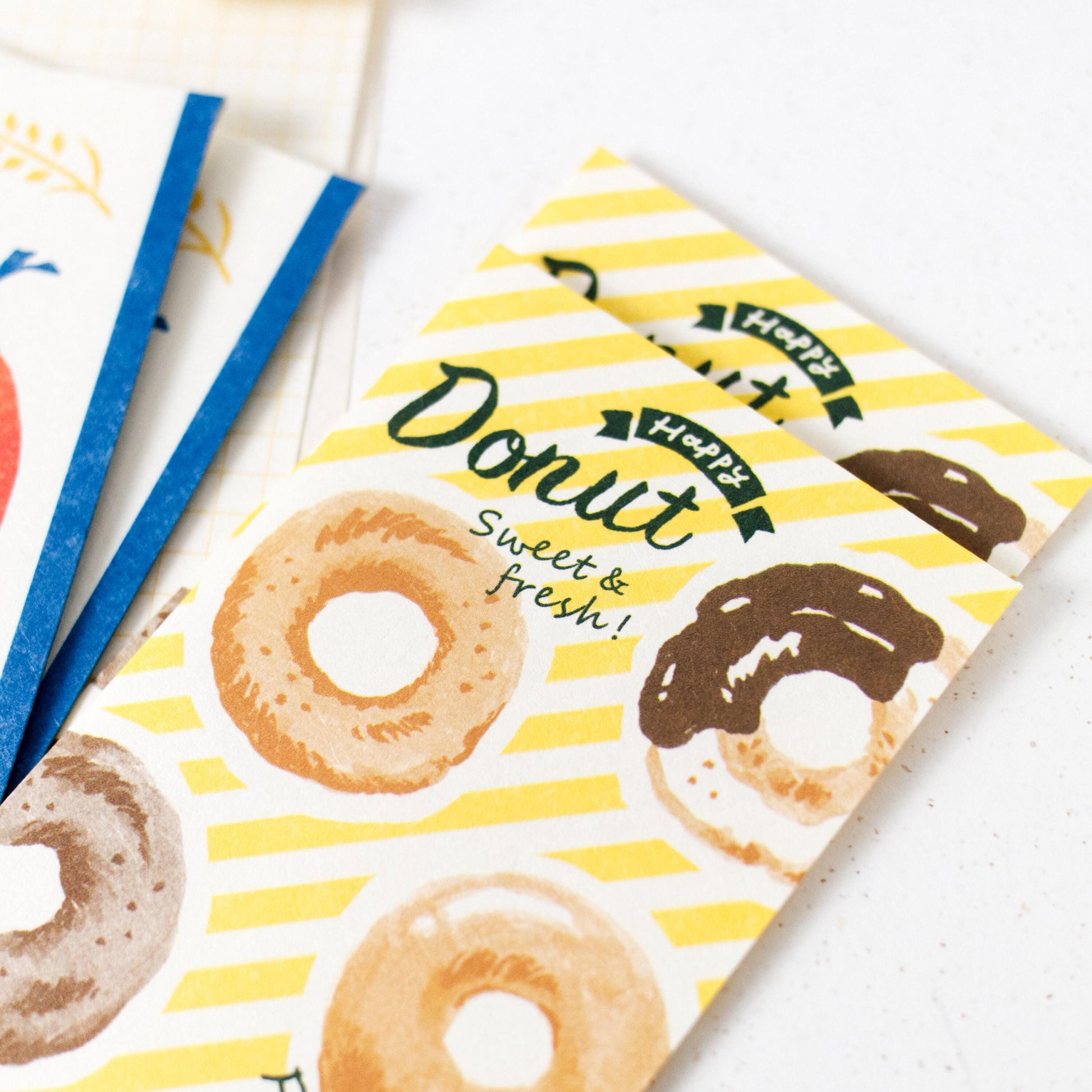 Marché French Bakery Mini Letter and Envelope Set by Furukawashiko (Retro, Christmas gift)