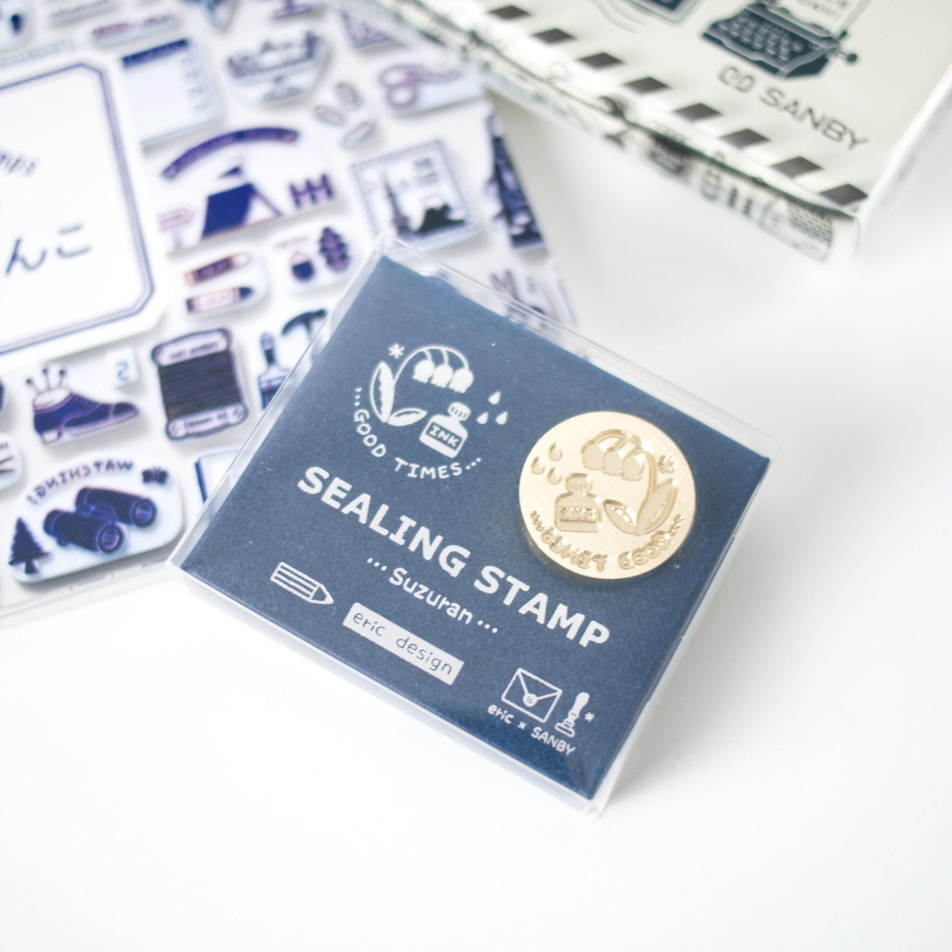 Eric Small Things Wax Seal Stamp - 'Good time' Ink & Lily of the Valley