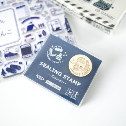 Eric Small Things Wax Seal Stamp - 'Good time' Ink & Lily of the Valley
