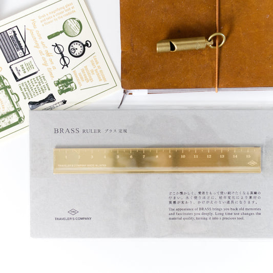 Traveler's Notebook: Brass Ruler (Traveler's Company, Midori, Christmas Gift)