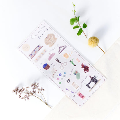 Washi Sticker - 'Sewing' by Miki Tamura