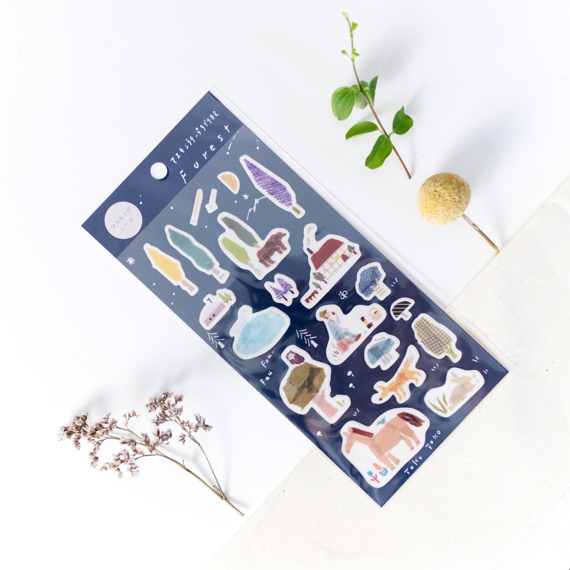 Washi Sticker - 'Forest' by Miki Tamura