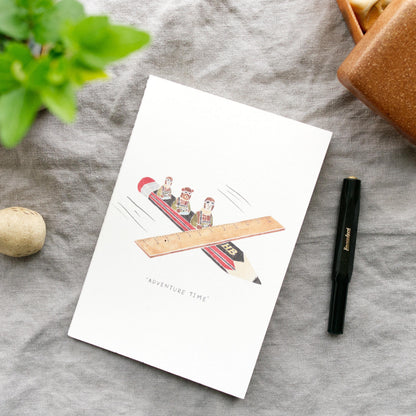 Stationery Adventure Time Sketchbook / Notebook by Kazy Chan (Rare, illustration, indie designer)