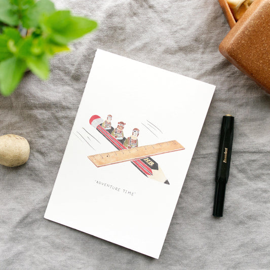 Stationery Adventure Time Sketchbook / Notebook by Kazy Chan (Rare, illustration, indie designer)