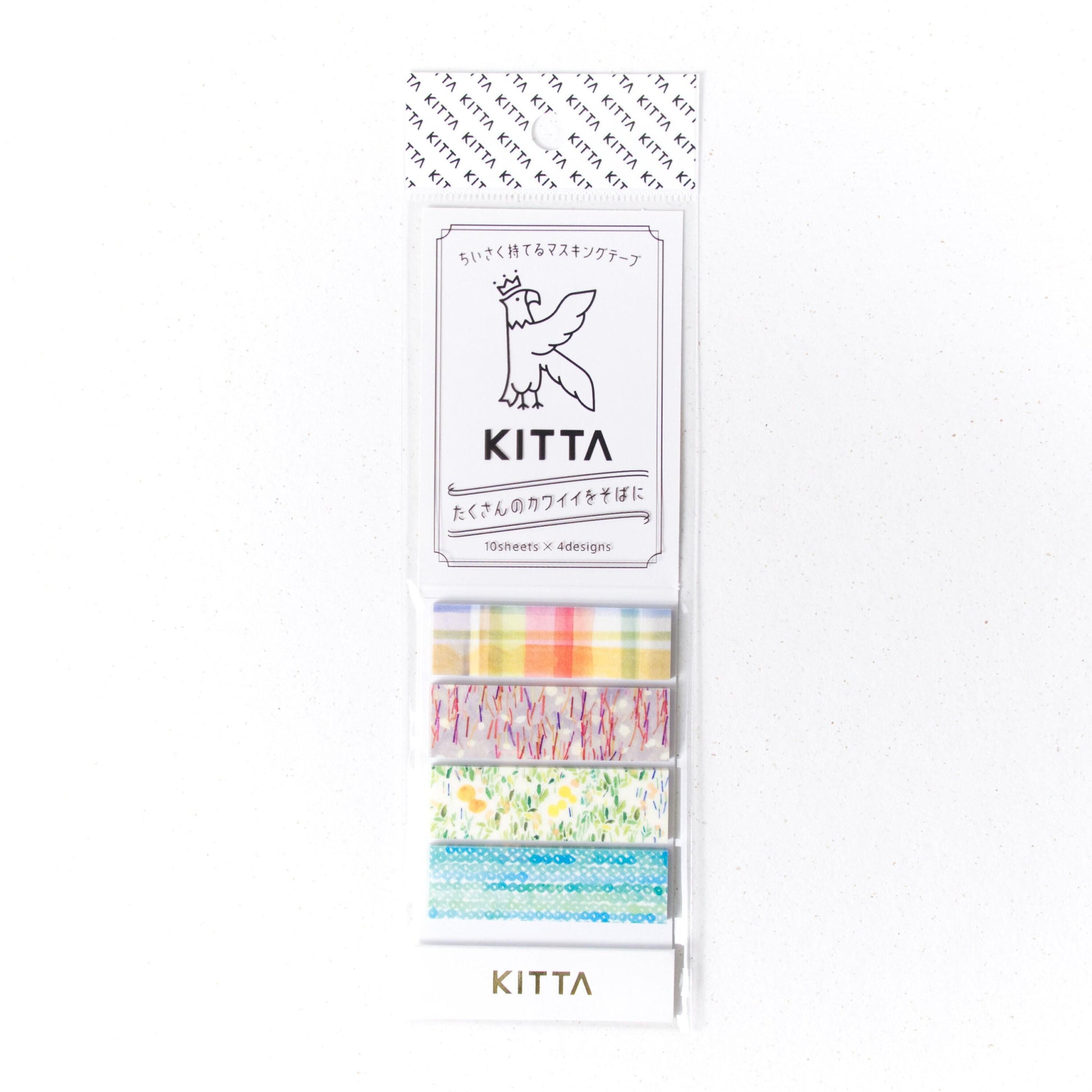 KITTA Pre-cut Washi Masking Tape - Picnic Checks, Pattern, Flowers