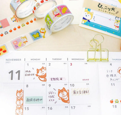 Shiba inu / dog clear stamp by Worldcraft (22pcs) (Cute, Kawaii)