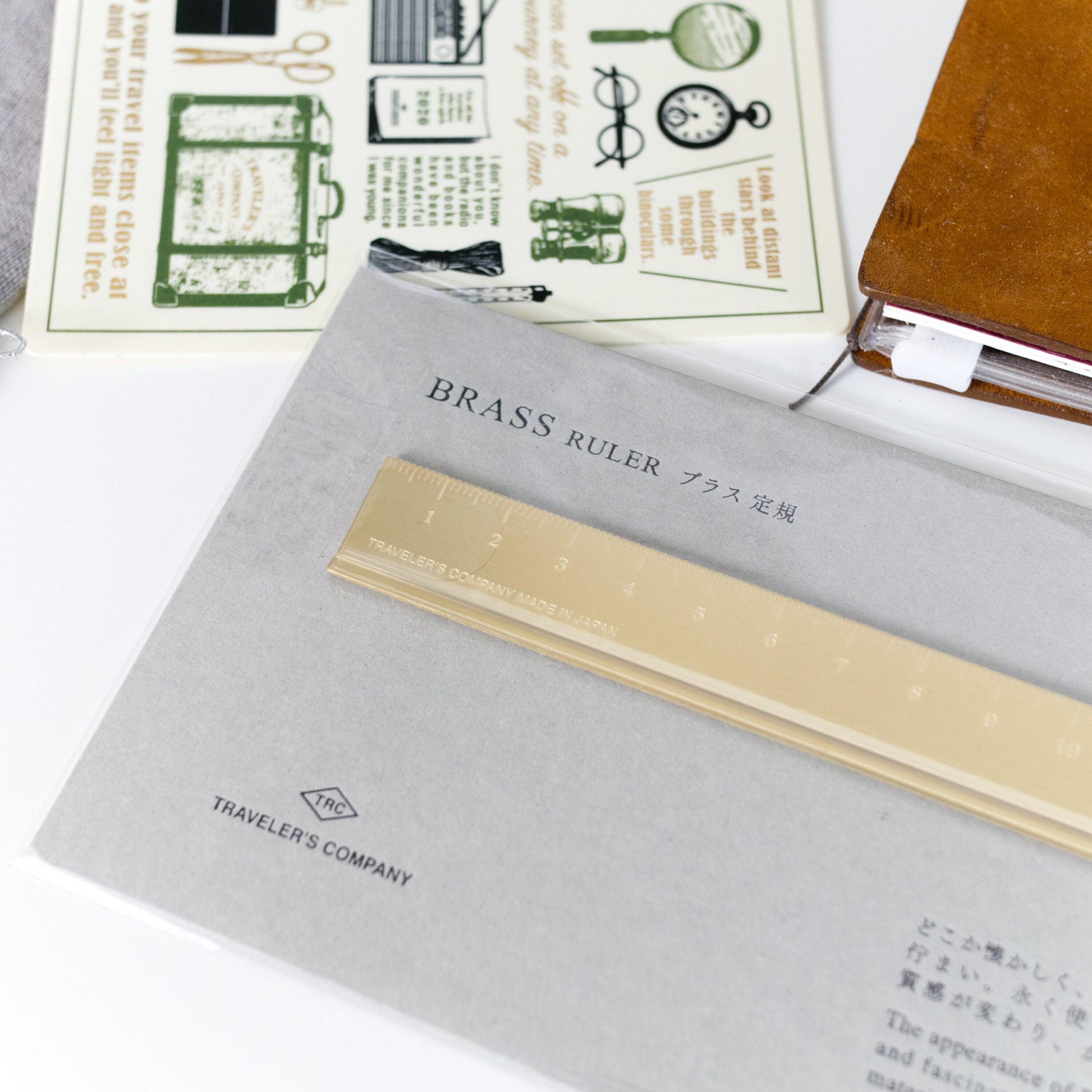 Traveler's Notebook: Brass Ruler (Traveler's Company, Midori, Christmas Gift)