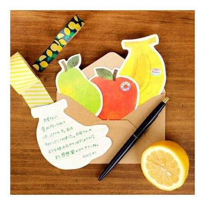 Marché Fresh Fruits Mini Letter and Envelope Set by Furukawashiko (christmas gift)