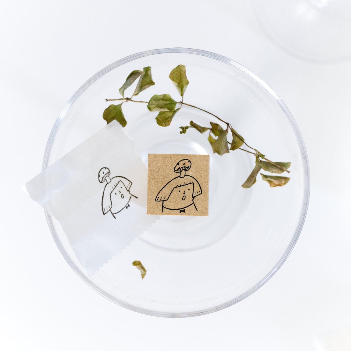 My little mushroom hat - Wooden Stamp by Avocado Mori (Rare, Gift, Girl)