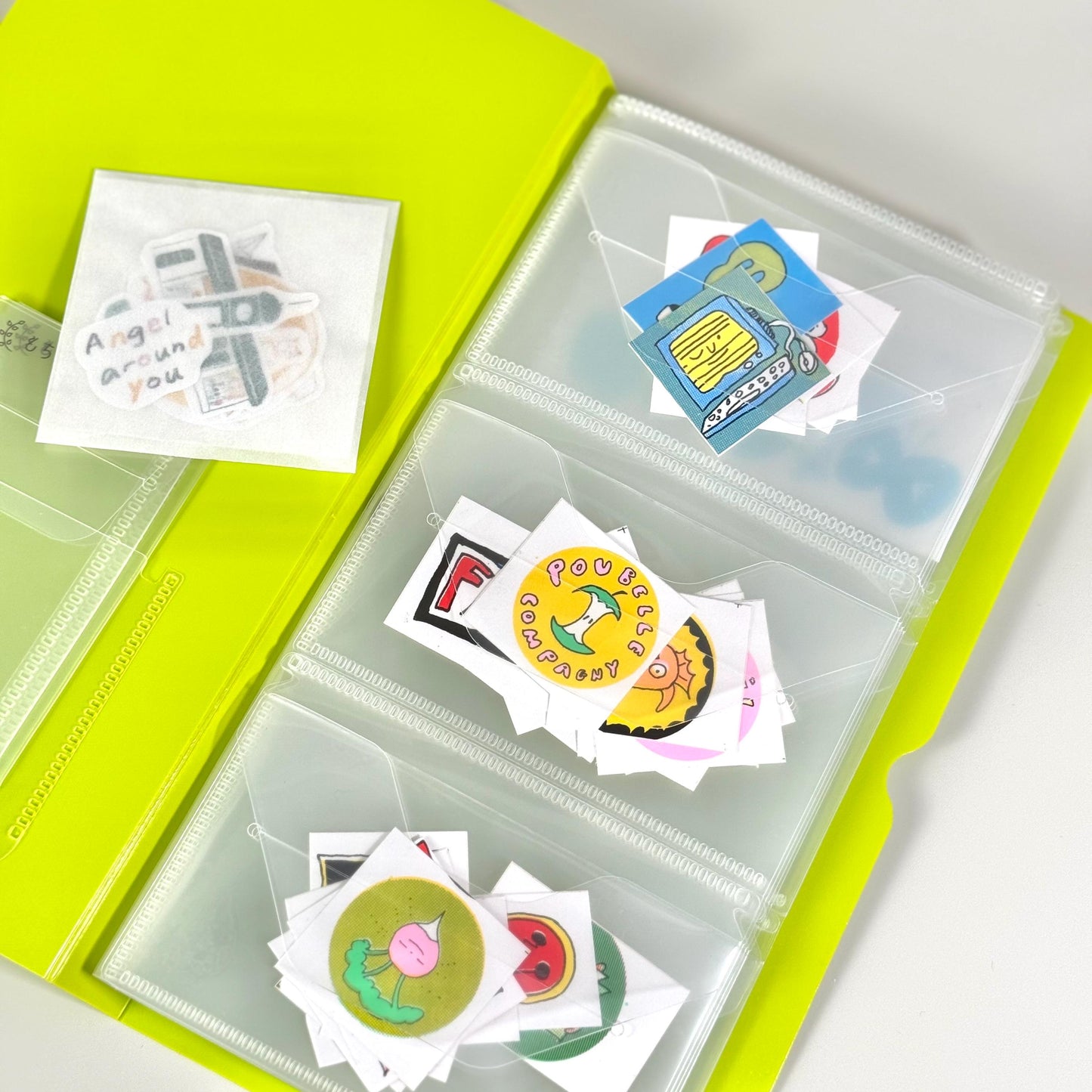 Flake Stickers Collection Album / Folder by Hitotoki (Green)