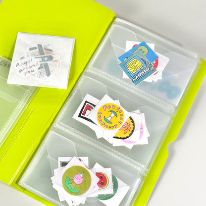 Flake Stickers Collection Album / Folder by Hitotoki (Green)