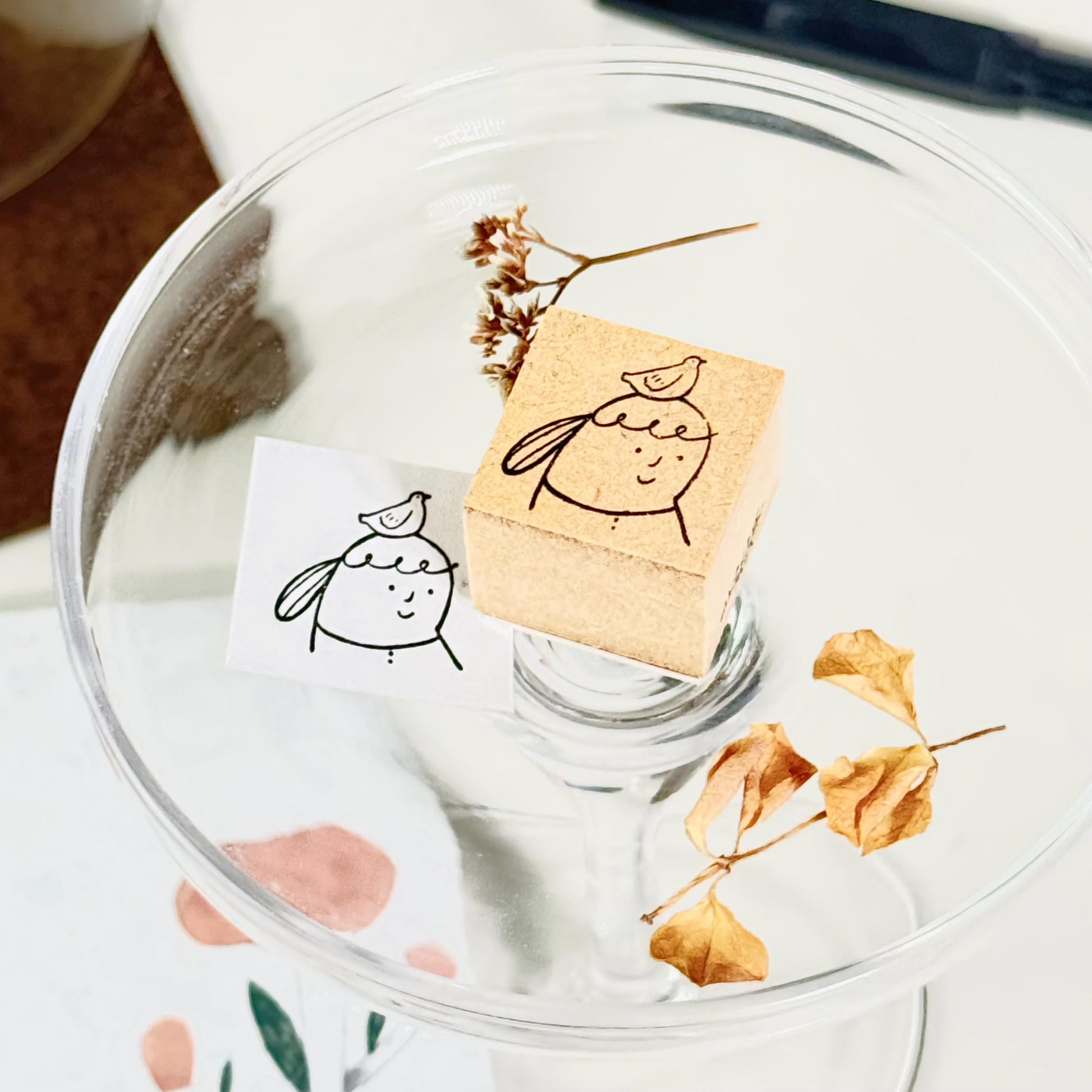 My Little Bird Hat - Wooden Stamp by Avocado Mori (Rare, Gift, Girl)