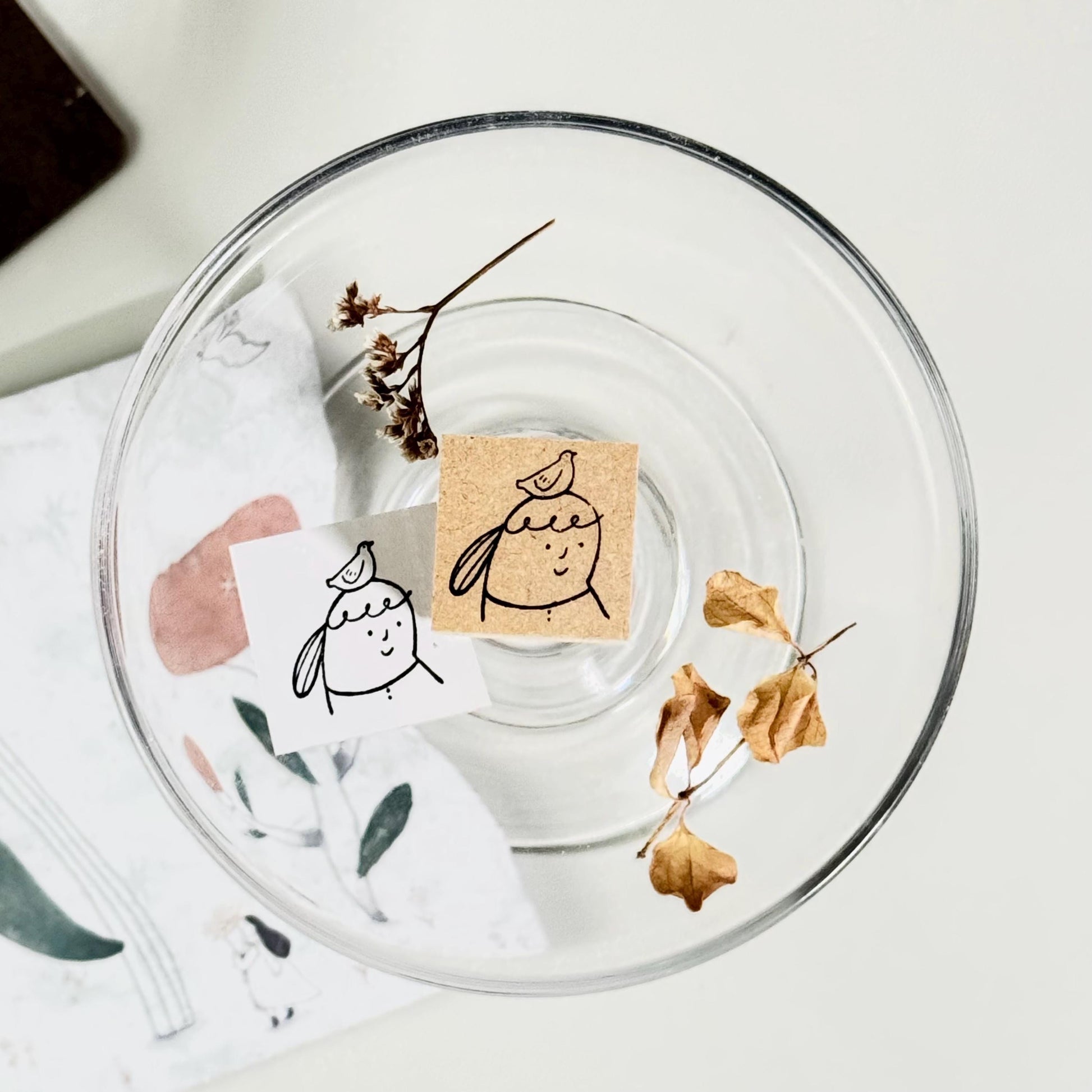 My Little Bird Hat - Wooden Stamp by Avocado Mori (Rare, Gift, Girl)