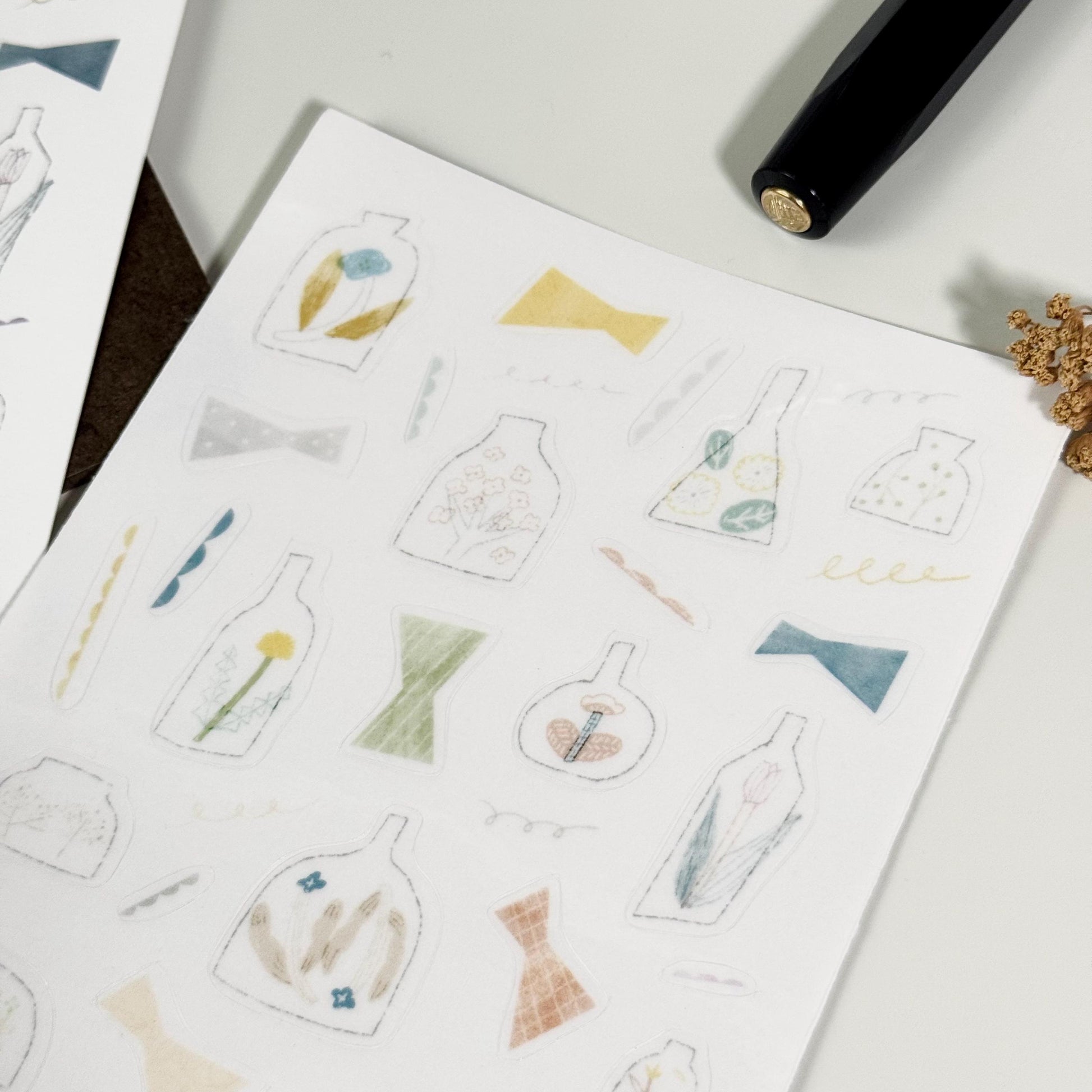 Midsummer Terrarium Sticker & Postcard Set by Avocado Mori