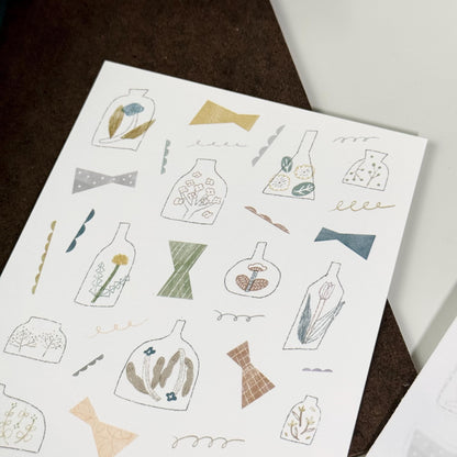 Midsummer Terrarium Sticker & Postcard Set by Avocado Mori